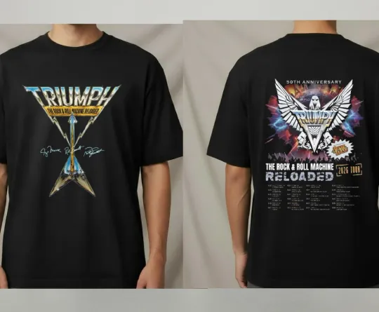 Discover Trivph 50th Anniversary  2026 Tour T shirt