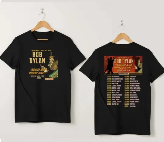 Bob Dylan Rough And Rowdy Ways Tour 2026 T-Shirt