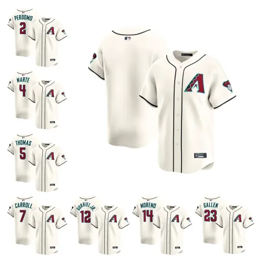 Discover Men's Arizonna Diamondbacksa Cream Home Limited Player Baseball Printed Jersey