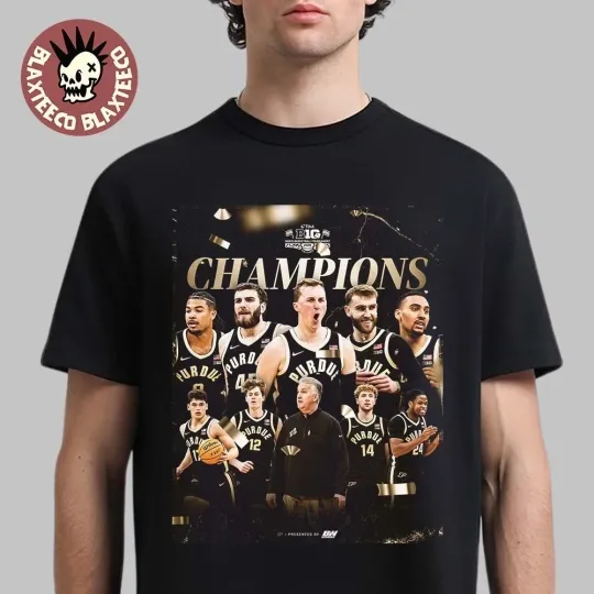 Purdue Boilermaker Men’s Basketball 2026 Big Ten Tournament Champions T-Shirt