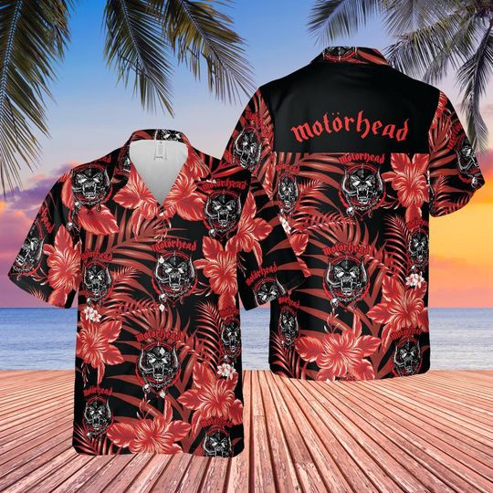 Discover Motorhead Tropical Bloom Flower Hawaiian Shirt