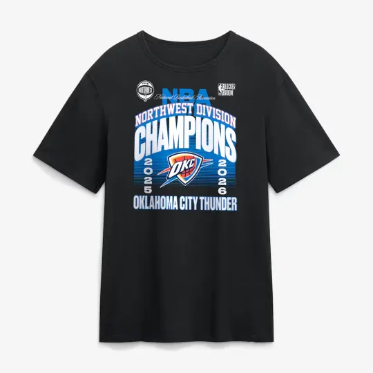 Discover Oklahoma City 2026 Basketball Northwest Division Champions T-Shirt