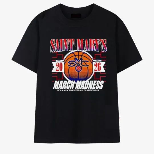 Discover Saint Mary's Gaels March Madness 2026 NCAA Basketball Champions T Shirt