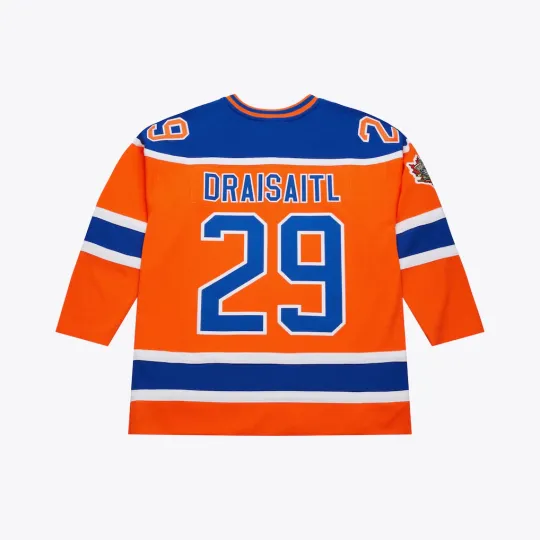 Discover Men's #29 Draisaitl Orange 2016 Power Play All Stitched Hockey Jersey Sz XS-6XL