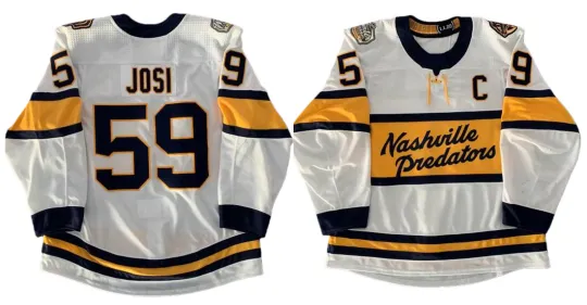 Discover Custom Men's #59 Josi 2020 Winter Classic Game All Stitched Jersey SZ S-6XL