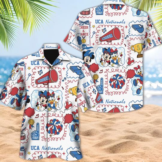 Discover Disney Cheerleader Competition Coquette Bow Hawaiian, WDW Cheerleading and Dance Championships