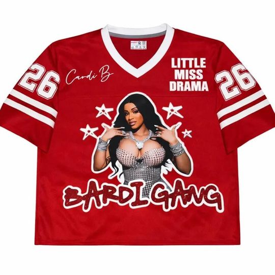 Cardi B Wifey Material Crop Top, Bardi Gang Concert Tee, Y2K Hip Hop Apparel