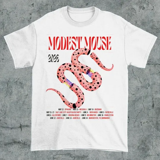 Discover Modest Mouse On Tour 2026 Poster T Shirt