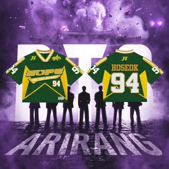 Discover Personalized BTS Arirang World Tour Jersey,, Custom K-Pop Boy Group Crop Top Football Jersey, World Tour 2026 Fan Outfit