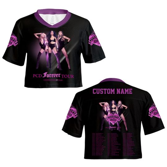 Discover Pussycat Dolls Forever Tour 2026 Crop Top Football Jersey