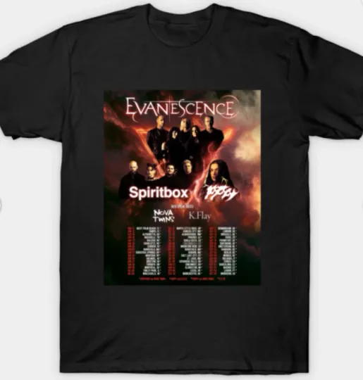 Discover Evanescence 2026 Tour T-Shirt