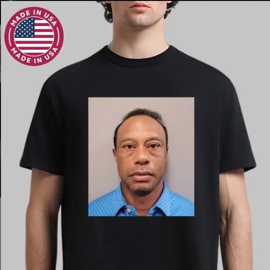 Discover Tiger Woods 2026 Tour Shirt DUI Mugshot Golf Legend Funny Tee Masters 2026