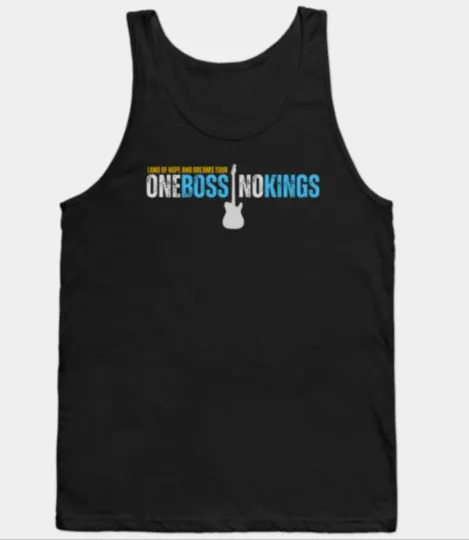 Discover Bruce Springsteen No Kings Land of Hope and Dreams Tour 2026 Tank Top