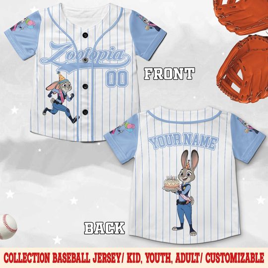 Discover Disney Zootopia Judy Hopps Baseball Jersey, Custom Judy Hopps Baseball Shirt, Disneyland Shirt, Walt Disney World Jersey C1NV22