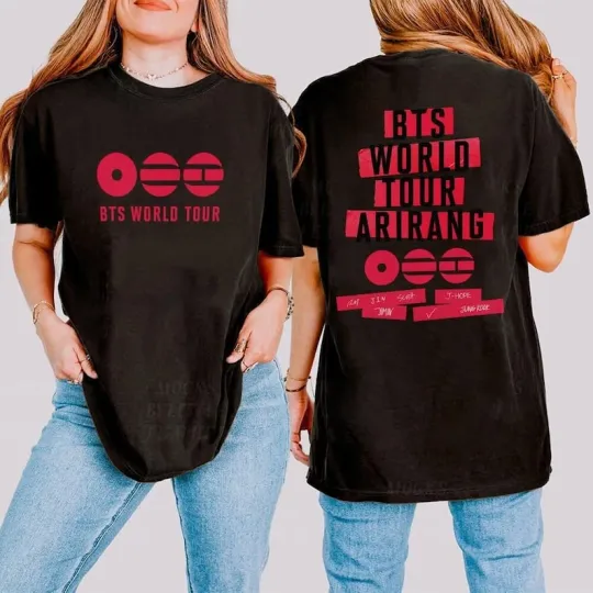 Discover BTS 2026 World Tour Arirang Shirt Kpop Concert Tee ARMY