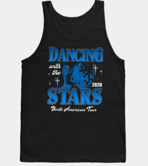 Dancing With The Stars North American Tour 2026 Glitter Disco Ball Tank Top