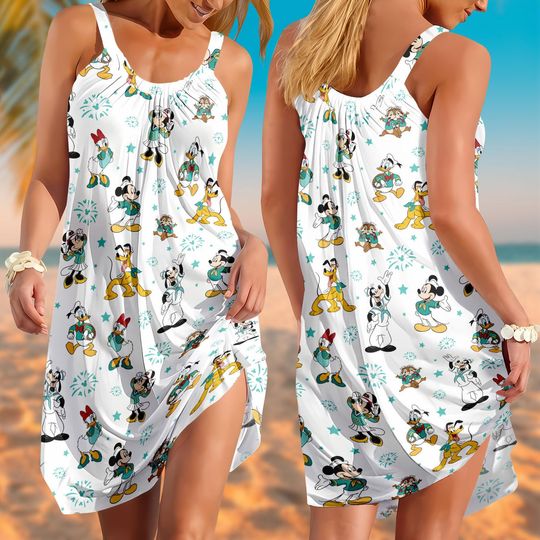 Discover Disney Cruise 2026 Sling Dress, Disney Cruise Line Fleet Adventure Dress, Magic Wonder Dream Fantasy Wish Treasure Destiny Dress