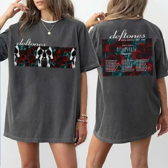 Discover Deftone Tour 2026 Style Shirt, Alternative Metal Fan Tee, Retro Inspired Music