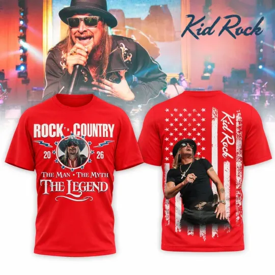 Discover Kid Rock Tour TShirt, Loop Tour 2026 All Over Shirt S to 5XL TH374