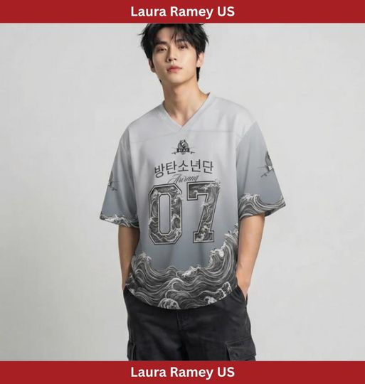 Discover Unisex Swim Jersey, Arirang Inspired Shirt, Custom Name Jersey, Kpop Style Outfit, Summer Beach Fan Gift