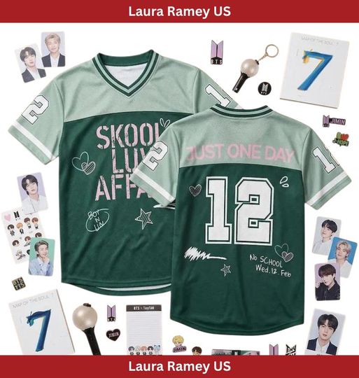 Discover Skool Love Era Basketball Jersey, Custom Kpop Style Shirt, World Tour 2026 Inspired Merch, Personalized Name Number, Concert Outfit Fan Gift
