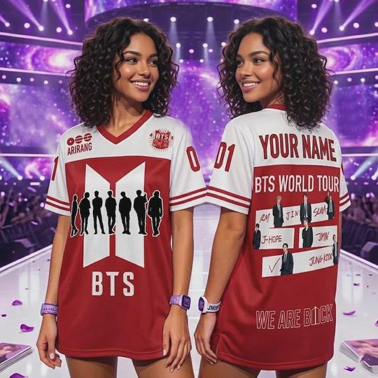 Discover Kpop World Tour Dates Jersey 2026, Personalized Mesh Shirt, Custom Name Concert Fan Outfit, Music Lover Gift