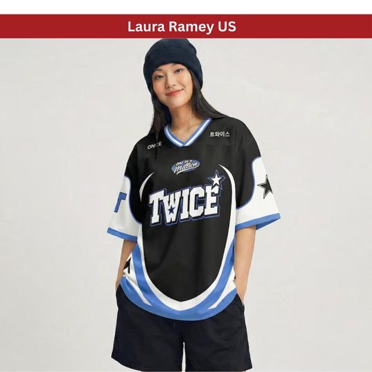 Discover TWICE Kpop Football Jersey, Concert Merch, ONCE Fan Apparel