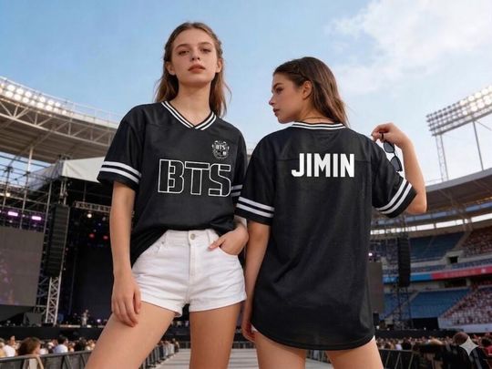 Discover Personalized BTS Football Jersey, Arirang World Tour 2026 Jersey, Custom Name BTS Fan Merch, Custom Kpop Style Football Shirt, Personalized