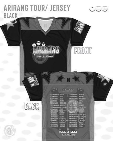 Discover Black unisex Jersey - Arirang - Tour