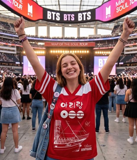 BT21 Football Jersey Shirt, Custom BT21 Merch Jersey Shirts, BT21 Jerseys For Teen Girl Football Kpop Fan, World Tour 2026