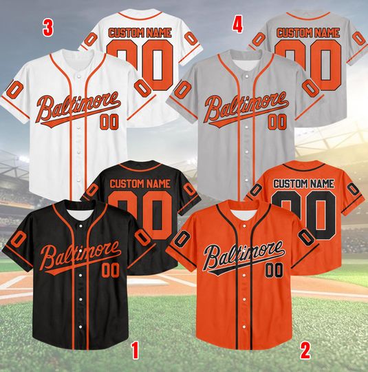 Discover Custom Name & Number Baltimore Baseball Team Jersey, Jersey For Fan, Baseball Lovers 8425MD38