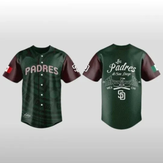 Discover Padres x Mexican Heritage Night Baseball Jersey