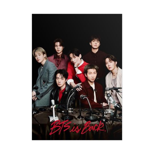 Discover BTS Is Back Rolled Poster | K-Pop Band Print | Bangtan Boys, Arirang, Bts World Tour 2026| Rm, Jungkook, Taehyung, J-Hope, Jin, Jimin, Suga