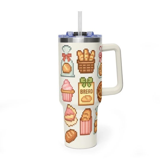 Discover Classic Winnie the Pooh Pink Handle Tumbler, Comic Strip Aesthetic 40oz Travel Mug, Premium Insulated Piglet & Tigger Cup
