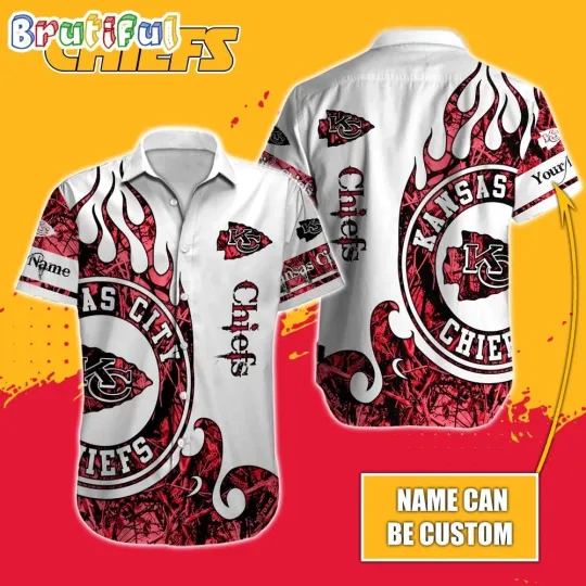 Discover Personalize Kansas City Chiefs Special Realtree Hunting Design Hawaiian Shirt