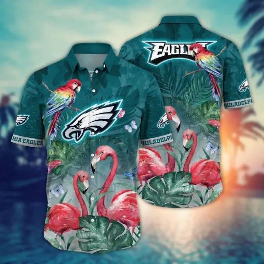 Discover Philadelphia Eagles football Hawaiian Shirt Midsummer Aloha Shirt
