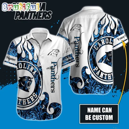 Personalize Carolina Panthers Special Realtree Hunting Design Hawaiian Shirt