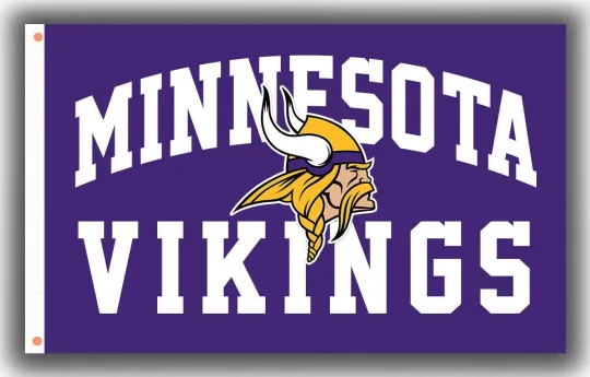 Minnesota Vikings 3x5 ft Flag Banner football Football Free Shipping