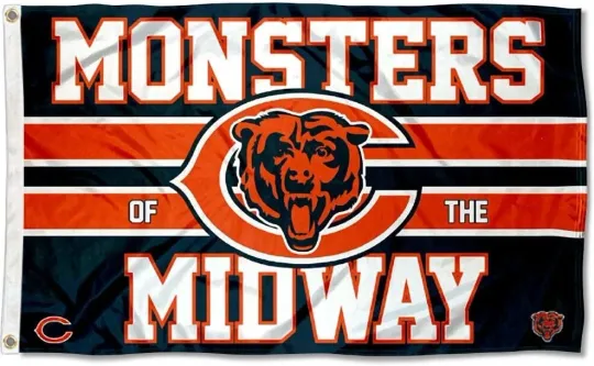 Chicago Bears 3x5 ft House Flag Banner Football Decor