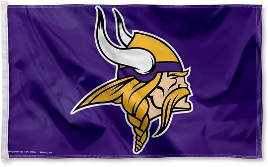 Minnesota Vikings House Flag Banner Football Decor