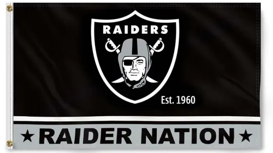 Las Vegas Raiders Oakland Football House Flag Banner