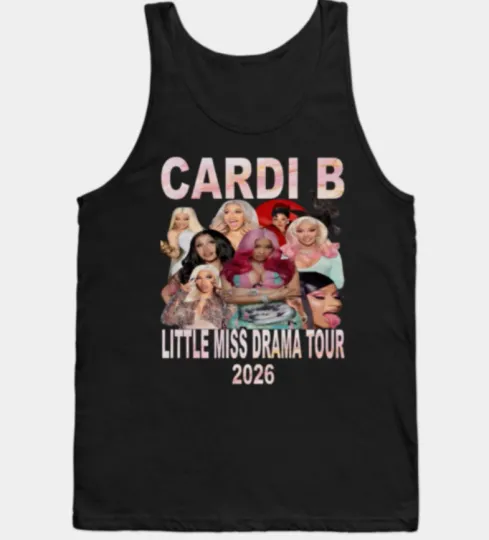 Cardi B Little Miss Drama Tour Concerts 2026 Tank Top