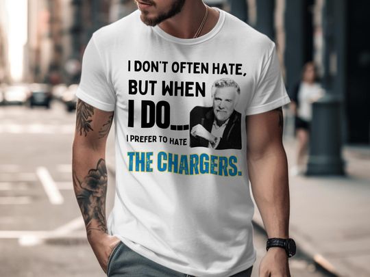 Discover Funny Chargers Hater T-Shirt: Football Fan Apparel