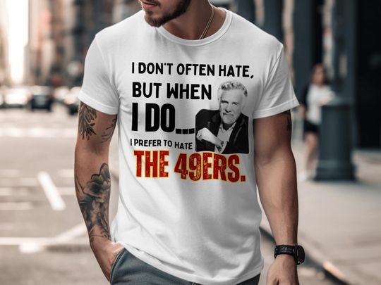 Discover Funny Anti-49ers Football T-Shirt: Game Day Humor Tee, Game Day Shirt, Sport Lover Gift
