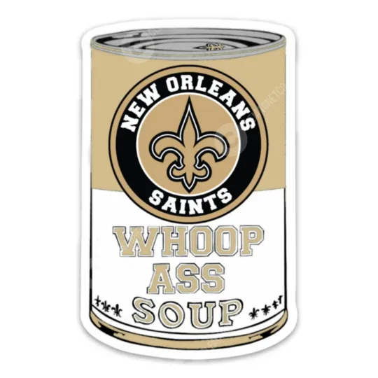 New Orleans Saints Football Soup Magnet