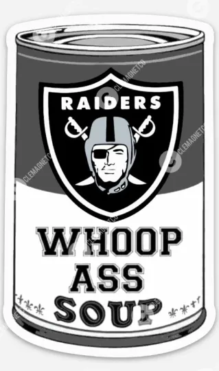 Las Vegas Raiders Soup MAGNET - Football Raiders Oakland