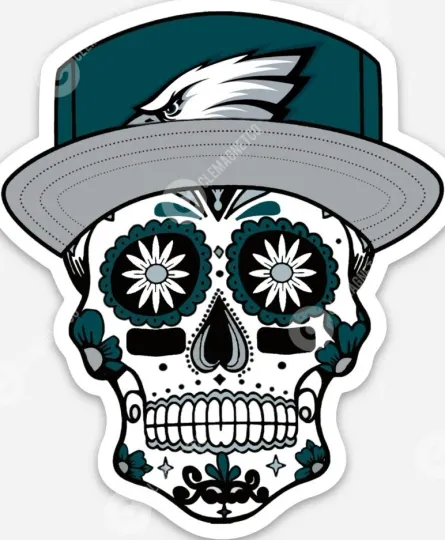 Discover Philadelphia Eagles Sugar Skull Magnet