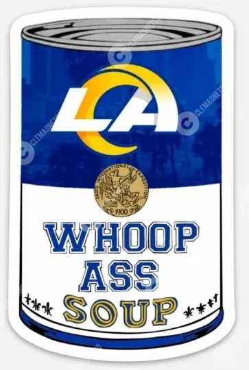 Discover Los Angeles Rams Soup Magnet - Football California LA Rams Kupp Stafford