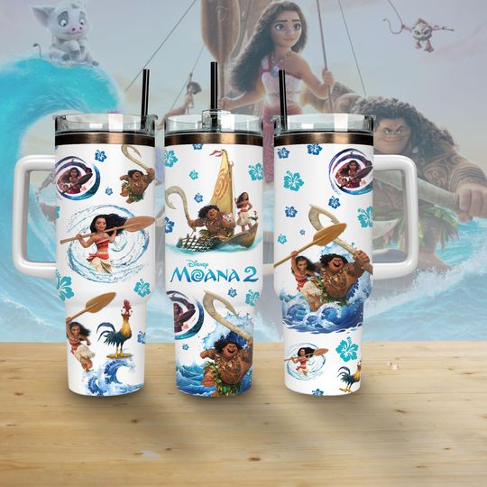 Discover Moana Disney Princess 40oz Tumbler, Moana Movie Tumbler, Maui Moana Tumbler, Disneyworld Tumbler, Gift For Disney Fan