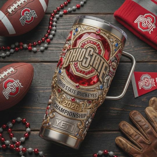 Discover Ohio State Buckeyes 40oz Tumbler 2026 Championship Insulated Travel Mug Fan Gift